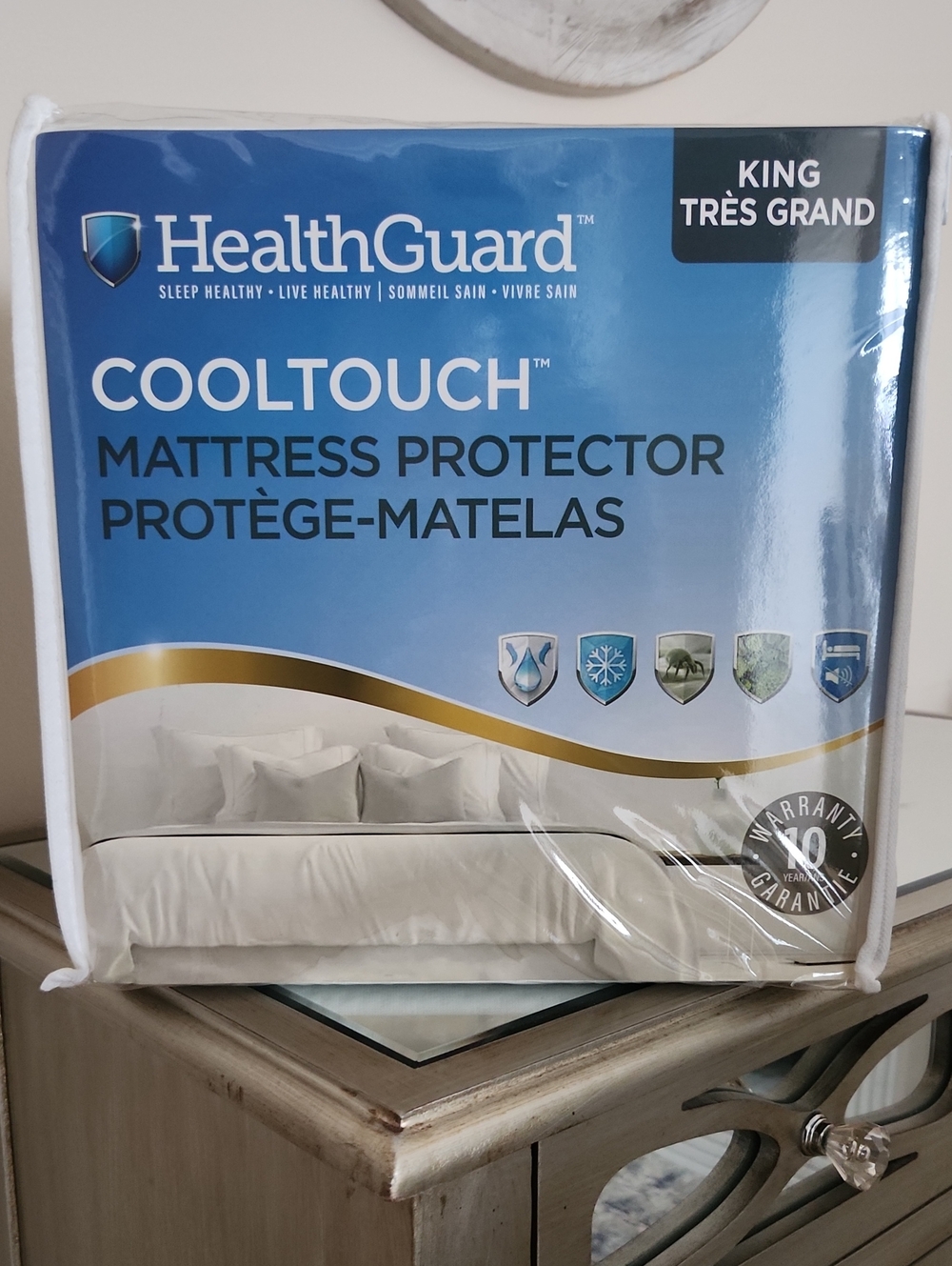 CoolTouch King Mattress Protector - White